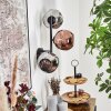 Ripoll Lampada a sfera, Applique Cromo, Ramato, Grigio fumo, 3-Luci