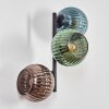Koyoto Lampada a sfera, Applique Blu, Verde, Ramato, 3-Luci