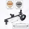Ripoll Lampada a sfera, Applique Ambrato, Grigio fumo, 3-Luci
