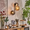 Ripoll Lampada a sfera, Applique Ambrato, Grigio fumo, 3-Luci