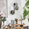 Ripoll Lampada a sfera, Applique Cromo, Chiaro, Grigio fumo, 3-Luci