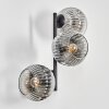 Ripoll Lampada a sfera, Applique Cromo, Chiaro, Grigio fumo, 3-Luci