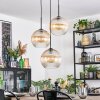 Koyoto Lampadario a sospensione, Lampada a sfera, Lampada a sospensione a cluster 30 cm Ambrato, Chiaro, 3-Luci