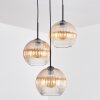 Koyoto Lampadario a sospensione, Lampada a sfera, Lampada a sospensione a cluster 30 cm Ambrato, Chiaro, 3-Luci