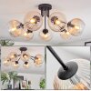 Koyoto Plafoniera, Lampada a sfera Ambrato, Chiaro, 7-Luci