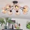 Koyoto Plafoniera, Lampada a sfera Ambrato, Chiaro, 7-Luci