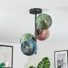 Koyoto Plafoniera, Lampada a sfera Blu, Verde, Ramato, 4-Luci