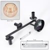 Koyoto Lampada a sfera, Applique Ambrato, 3-Luci