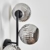 Ripoll Lampada a sfera, Applique Cromo, Grigio fumo, 3-Luci