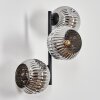 Ripoll Lampada a sfera, Applique Cromo, Grigio fumo, 3-Luci