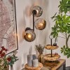 Ripoll Lampada a sfera, Applique Cromo, Grigio fumo, 3-Luci