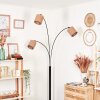 Soungou Lampada da terra Nero, Bianco, 3-Luci