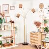 Soungou Lampada da terra Ottone, Nero, 3-Luci