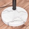 Soungou Lampada da terra Cromo, Nero, Bianco, 5-Luci