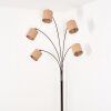 Soungou Lampada da terra Cromo, Nero, Bianco, 5-Luci