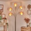 Soungou Lampada da terra Nichel opaco, Nero, Bianco, 5-Luci