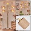 Soungou Lampada da terra Ottone, Nero, Bianco, 5-Luci