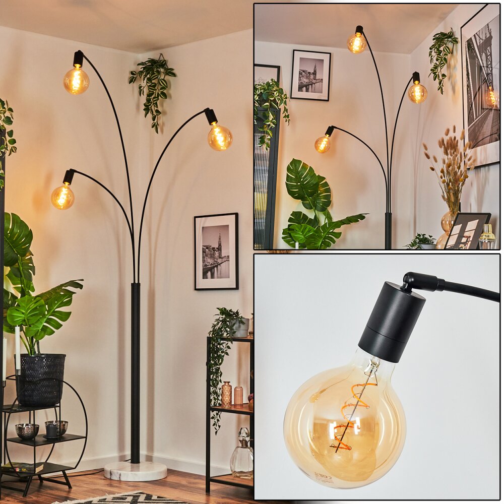 Codecreo Lampada da terra Nero, Bianco, 3-Luci main product photo