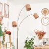 Soungou Lampada da terra Nichel opaco, Nero, Bianco, 3-Luci