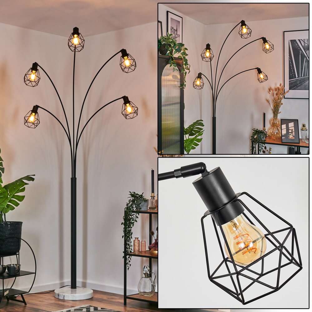 Yaak Lampada da terra Nero, Bianco, 5-Luci main product photo
