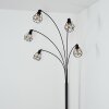 Yaak Lampada da terra Nero, Bianco, 5-Luci