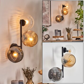 Ripoll Lampada a sfera, Applique Ambrato, Chiaro, Grigio fumo, 3-Luci Ripoll Lampada a sfera, Applique Ambrato, Chiaro, Grigio fumo, 3-Luci