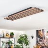Tandragee Plafoniera LED Aspetto del legno, Nero, 1-Luce