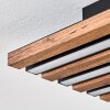 Tandragee Plafoniera LED Aspetto del legno, Nero, 1-Luce
