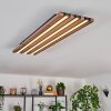 Tandragee Plafoniera LED Aspetto del legno, Nero, 1-Luce