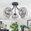 Koyoto Plafoniera, Lampada a sfera Chiaro, Grigio fumo, 5-Luci