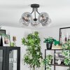Koyoto Plafoniera, Lampada a sfera Chiaro, Grigio fumo, 5-Luci
