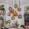 Ripoll Lampadario a sospensione, Lampada a sfera, Lampada a sospensione Écru, Nero, 8-Luci