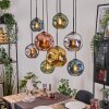 Ripoll Lampadario a sospensione, Lampada a sfera, Lampada a sospensione Écru, Nero, 8-Luci