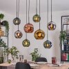 Ripoll Lampadario a sospensione, Lampada a sfera, Lampada a sospensione Écru, Nero, 8-Luci
