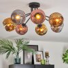 Ripoll Plafoniera, Lampada a sfera Cromo, Oro, Ramato, Grigio fumo, 7-Luci