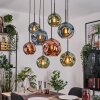Ripoll Lampadario a sospensione, Lampada a sfera, Lampada a sospensione Écru, Nero, 8-Luci