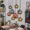 Ripoll Lampadario a sospensione, Lampada a sfera, Lampada a sospensione Écru, Nero, 8-Luci