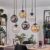 Gastor Lampadario a sospensione, Lampada a sfera, Lampada a sospensione Ambrato, Chiaro, Grigio fumo, 6-Luci