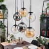 Gastor Lampadario a sospensione, Lampada a sfera, Lampada a sospensione Ambrato, Chiaro, Grigio fumo, 6-Luci