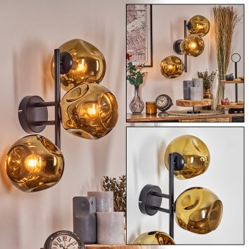 Ripoll Lampada a sfera, Applique Oro, 3-Luci