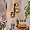 Ripoll Lampada a sfera, Applique Chiaro, Grigio fumo, 3-Luci