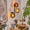 Ripoll Lampada a sfera, Applique Cromo, Oro, Chiaro, Ramato, Grigio fumo, 3-Luci
