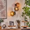 Ripoll Lampada a sfera, Applique Cromo, Oro, Chiaro, Ramato, Grigio fumo, 3-Luci