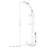 Steinhauer Biron Lampada da terra LED Nero, 1-Luce