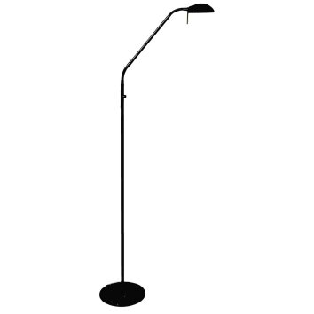 Steinhauer Biron Lampada da terra LED Nero, 1-Luce