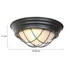 Illuminazione Steinhauer Lisanne Plafoniera Nero, 1-Luce
