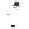 Illuminazione Steinhauer Bella Lampada da terra Nero, 1-Luce
