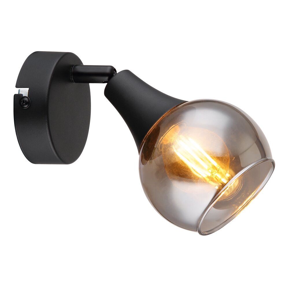Illuminazione Globo Lighting Glyptar Applique, Faretto da parete Nero, 1-Luce main product photo