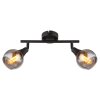Illuminazione Globo Lighting Glyptar Plafoniera, Faretto da soffitto Nero, 2-Luci