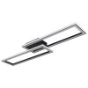 Illuminazione Globo Lighting Mirella Plafoniera LED Nero, 1-Luce, Telecomando, Cambia colore